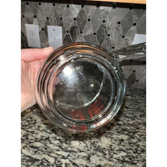 Anchor Hocking Measuring Cup Glass 2-Cup Red Lettering Hook Handle USA - Picture 5 of 6